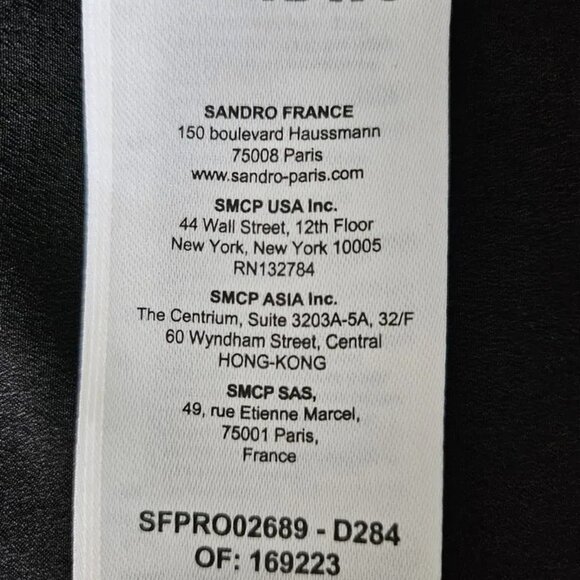 Sandro Houndstooth Print Mini Dress Size 40 - Picture 4 of 4